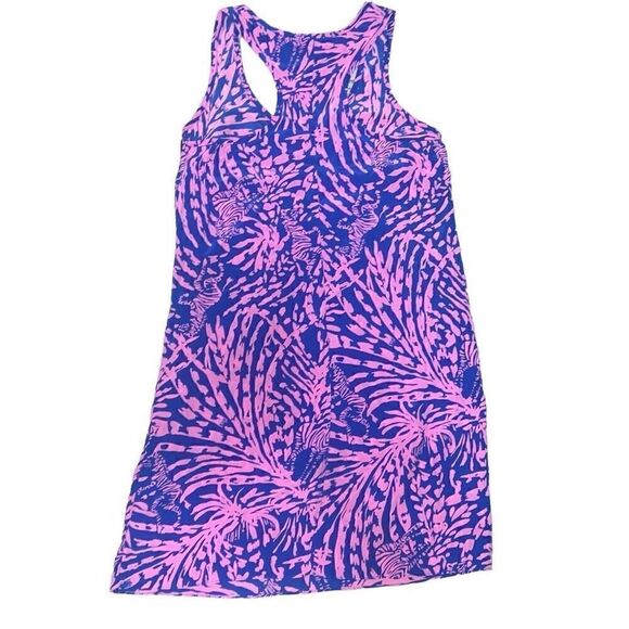 Lilly Pulitzer Rollin in the Grass Betty Dress Sleeveless Silk Zebra XS X-Small - Picture 3 of 9